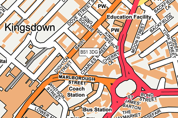 BS1 3DG map - OS OpenMap – Local (Ordnance Survey) BS1 3DG map - OS OpenMap – Local (Ordnance Survey)
