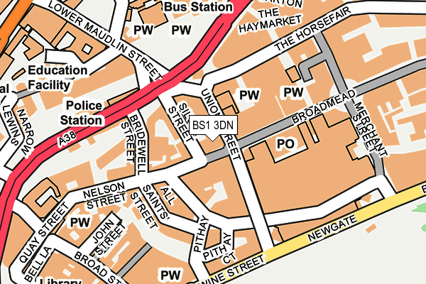 BS1 3DN map - OS OpenMap – Local (Ordnance Survey) BS1 3DN map - OS OpenMap – Local (Ordnance Survey)