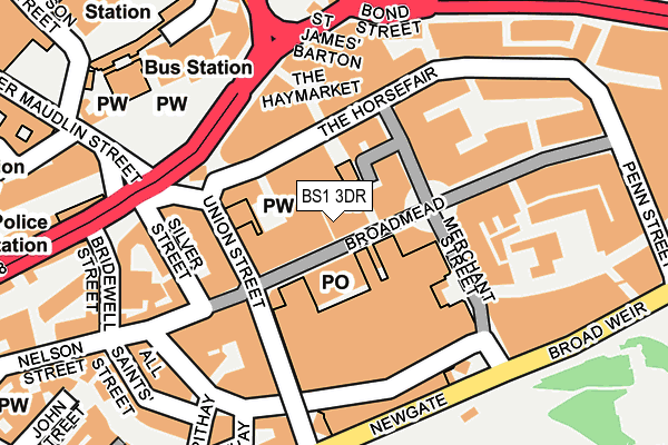 BS1 3DR map - OS OpenMap – Local (Ordnance Survey) BS1 3DR map - OS OpenMap – Local (Ordnance Survey)