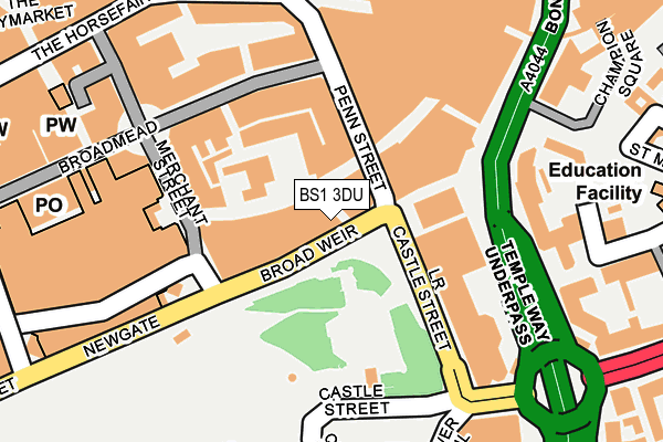 BS1 3DU map - OS OpenMap – Local (Ordnance Survey) BS1 3DU map - OS OpenMap – Local (Ordnance Survey)
