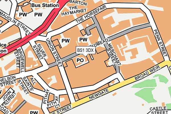 BS1 3DX map - OS OpenMap – Local (Ordnance Survey) BS1 3DX map - OS OpenMap – Local (Ordnance Survey)