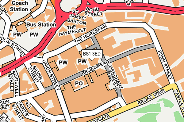 BS1 3ED map - OS OpenMap – Local (Ordnance Survey) BS1 3ED map - OS OpenMap – Local (Ordnance Survey)