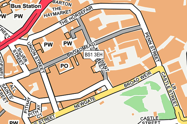 BS1 3EH map - OS OpenMap – Local (Ordnance Survey) BS1 3EH map - OS OpenMap – Local (Ordnance Survey)