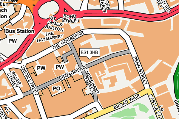 BS1 3HB map - OS OpenMap – Local (Ordnance Survey) BS1 3HB map - OS OpenMap – Local (Ordnance Survey)