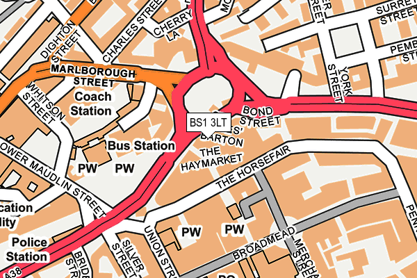 BS1 3LT map - OS OpenMap – Local (Ordnance Survey) BS1 3LT map - OS OpenMap – Local (Ordnance Survey)