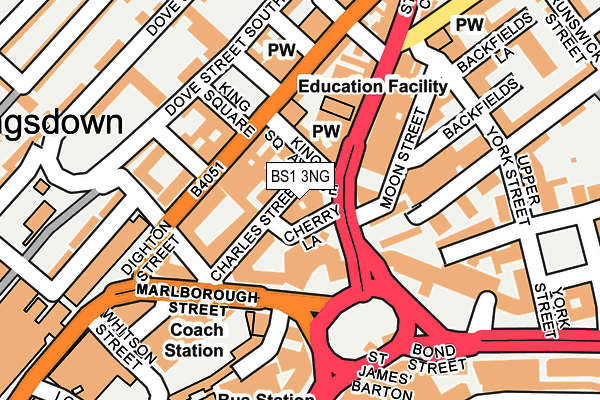 BS1 3NG map - OS OpenMap – Local (Ordnance Survey) BS1 3NG map - OS OpenMap – Local (Ordnance Survey)