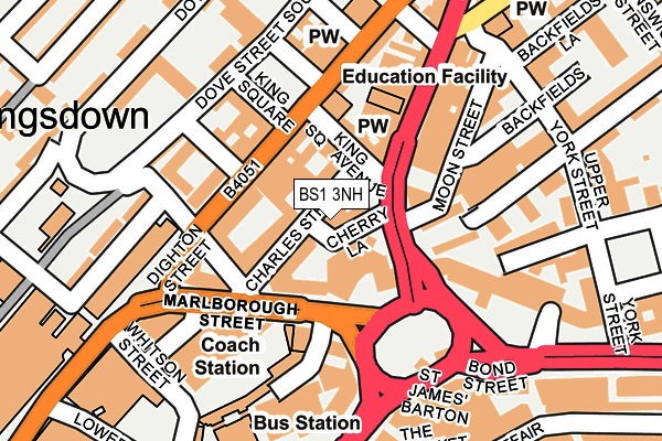 BS1 3NH map - OS OpenMap – Local (Ordnance Survey) BS1 3NH map - OS OpenMap – Local (Ordnance Survey)