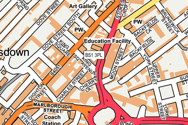 BS1 3PL map - OS OpenMap – Local (Ordnance Survey) BS1 3PL map - OS OpenMap – Local (Ordnance Survey)