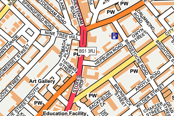 BS1 3RJ map - OS OpenMap – Local (Ordnance Survey) BS1 3RJ map - OS OpenMap – Local (Ordnance Survey)