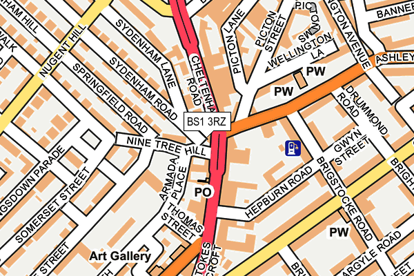 BS1 3RZ map - OS OpenMap – Local (Ordnance Survey) BS1 3RZ map - OS OpenMap – Local (Ordnance Survey)