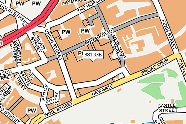BS1 3XB map - OS OpenMap – Local (Ordnance Survey) BS1 3XB map - OS OpenMap – Local (Ordnance Survey)