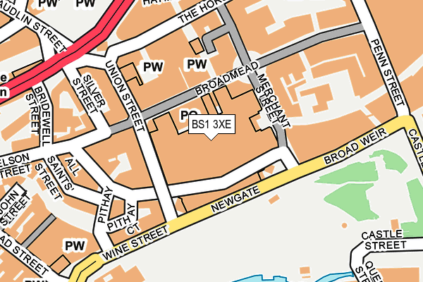 BS1 3XE map - OS OpenMap – Local (Ordnance Survey) BS1 3XE map - OS OpenMap – Local (Ordnance Survey)
