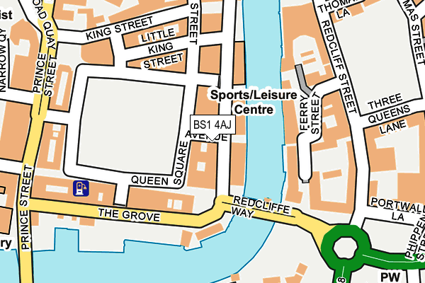BS1 4AJ map - OS OpenMap – Local (Ordnance Survey) BS1 4AJ map - OS OpenMap – Local (Ordnance Survey)
