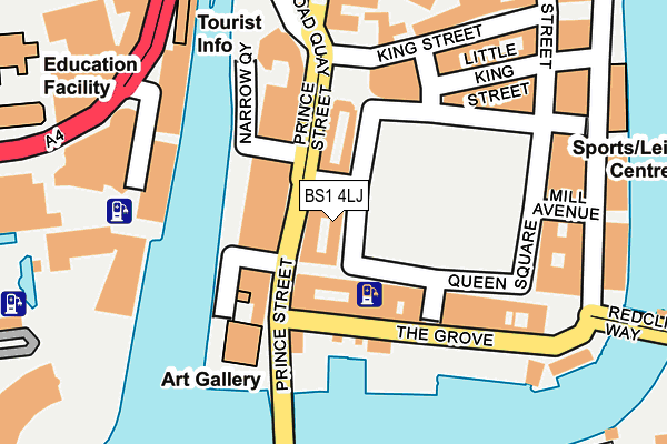 BS1 4LJ map - OS OpenMap – Local (Ordnance Survey) BS1 4LJ map - OS OpenMap – Local (Ordnance Survey)