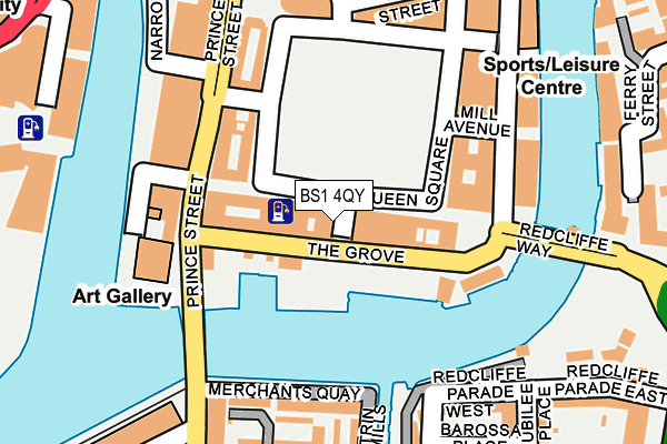 BS1 4QY map - OS OpenMap – Local (Ordnance Survey) BS1 4QY map - OS OpenMap – Local (Ordnance Survey)