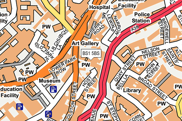 BS1 5BS map - OS OpenMap – Local (Ordnance Survey) BS1 5BS map - OS OpenMap – Local (Ordnance Survey)