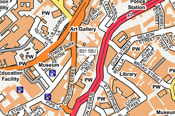 BS1 5BU map - OS OpenMap – Local (Ordnance Survey) BS1 5BU map - OS OpenMap – Local (Ordnance Survey)