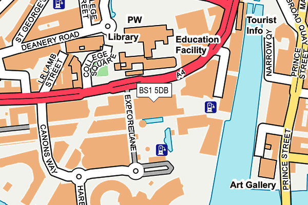 BS1 5DB map - OS OpenMap – Local (Ordnance Survey) BS1 5DB map - OS OpenMap – Local (Ordnance Survey)