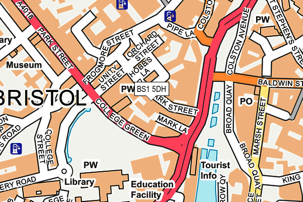 BS1 5DH map - OS OpenMap – Local (Ordnance Survey) BS1 5DH map - OS OpenMap – Local (Ordnance Survey)
