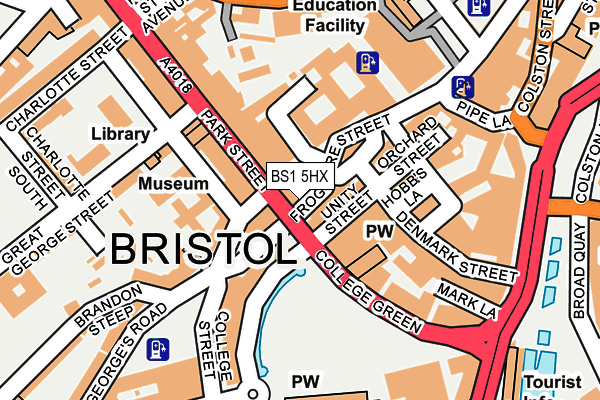 BS1 5HX map - OS OpenMap – Local (Ordnance Survey) BS1 5HX map - OS OpenMap – Local (Ordnance Survey)