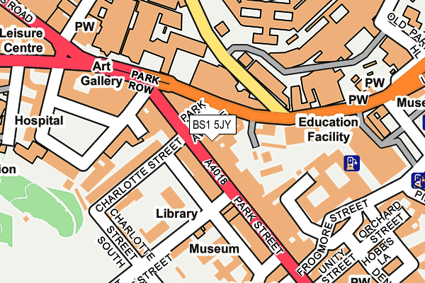 BS1 5JY map - OS OpenMap – Local (Ordnance Survey) BS1 5JY map - OS OpenMap – Local (Ordnance Survey)