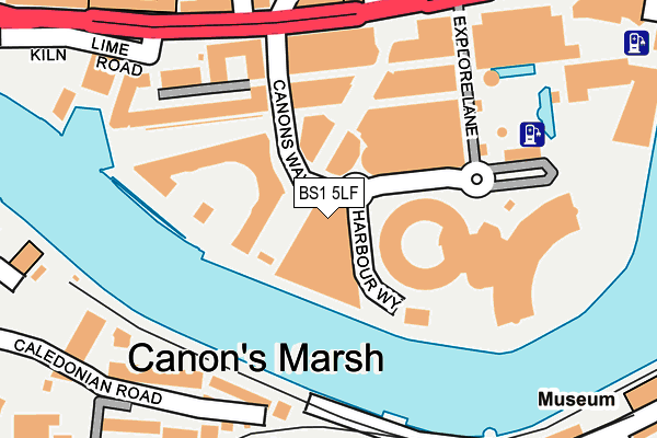 BS1 5LF map - OS OpenMap – Local (Ordnance Survey)