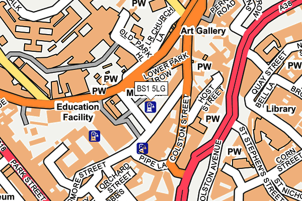 BS1 5LG map - OS OpenMap – Local (Ordnance Survey) BS1 5LG map - OS OpenMap – Local (Ordnance Survey)