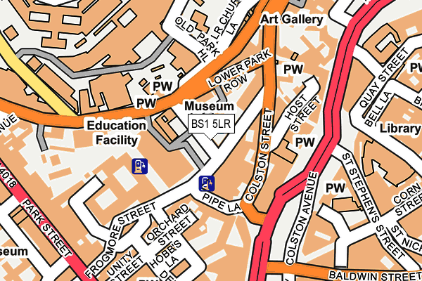 BS1 5LR map - OS OpenMap – Local (Ordnance Survey) BS1 5LR map - OS OpenMap – Local (Ordnance Survey)