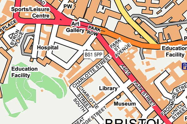 BS1 5PP map - OS OpenMap – Local (Ordnance Survey) BS1 5PP map - OS OpenMap – Local (Ordnance Survey)