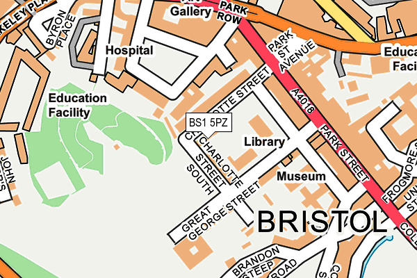 BS1 5PZ map - OS OpenMap – Local (Ordnance Survey) BS1 5PZ map - OS OpenMap – Local (Ordnance Survey)