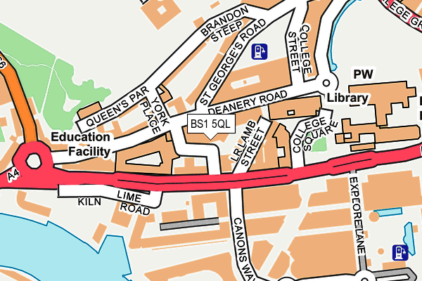 BS1 5QL map - OS OpenMap – Local (Ordnance Survey)