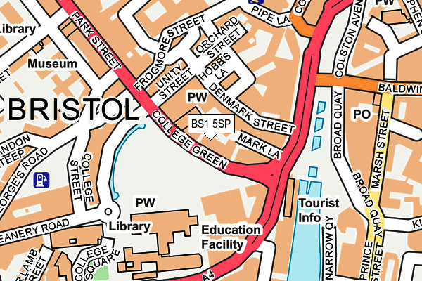 BS1 5SP map - OS OpenMap – Local (Ordnance Survey) BS1 5SP map - OS OpenMap – Local (Ordnance Survey)