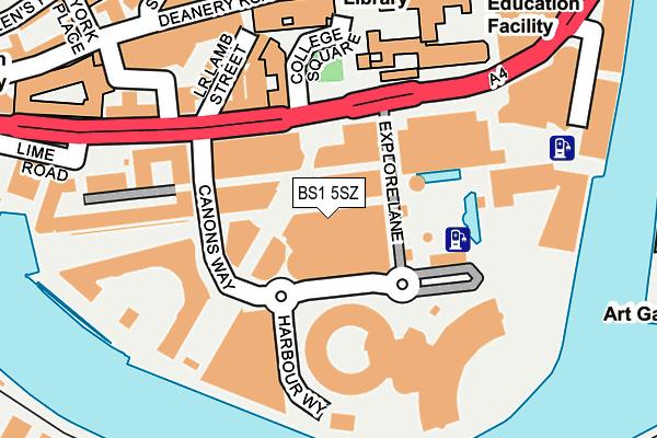 BS1 5SZ map - OS OpenMap – Local (Ordnance Survey) BS1 5SZ map - OS OpenMap – Local (Ordnance Survey)