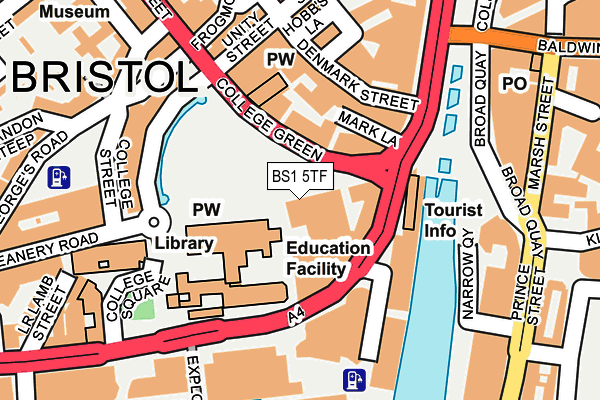 BS1 5TF map - OS OpenMap – Local (Ordnance Survey) BS1 5TF map - OS OpenMap – Local (Ordnance Survey)