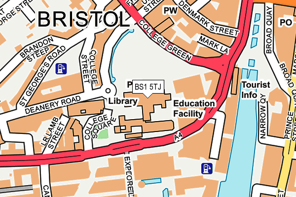 BS1 5TJ map - OS OpenMap – Local (Ordnance Survey) BS1 5TJ map - OS OpenMap – Local (Ordnance Survey)