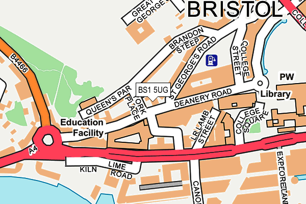 BS1 5UG map - OS OpenMap – Local (Ordnance Survey) BS1 5UG map - OS OpenMap – Local (Ordnance Survey)