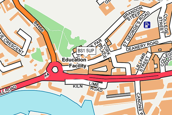 BS1 5UP map - OS OpenMap – Local (Ordnance Survey) BS1 5UP map - OS OpenMap – Local (Ordnance Survey)