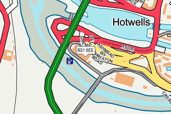 BS1 6EE map - OS OpenMap – Local (Ordnance Survey)
