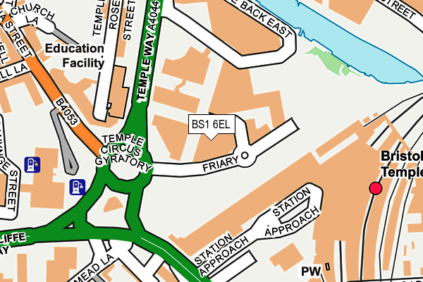 BS1 6EL map - OS OpenMap – Local (Ordnance Survey) BS1 6EL map - OS OpenMap – Local (Ordnance Survey)