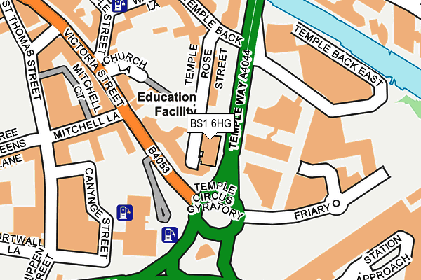 BS1 6HG map - OS OpenMap – Local (Ordnance Survey) BS1 6HG map - OS OpenMap – Local (Ordnance Survey)
