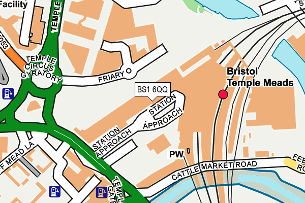 BS1 6QQ map - OS OpenMap – Local (Ordnance Survey) BS1 6QQ map - OS OpenMap – Local (Ordnance Survey)