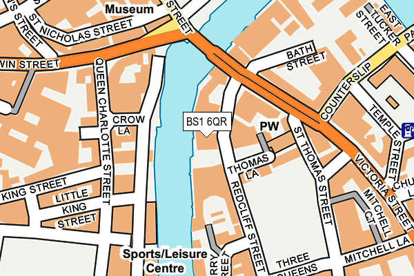 BS1 6QR map - OS OpenMap – Local (Ordnance Survey) BS1 6QR map - OS OpenMap – Local (Ordnance Survey)