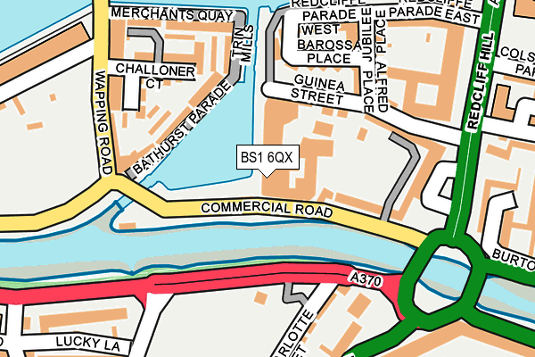 BS1 6QX map - OS OpenMap – Local (Ordnance Survey) BS1 6QX map - OS OpenMap – Local (Ordnance Survey)