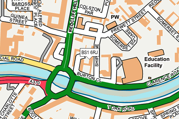 BS1 6RJ map - OS OpenMap – Local (Ordnance Survey) BS1 6RJ map - OS OpenMap – Local (Ordnance Survey)