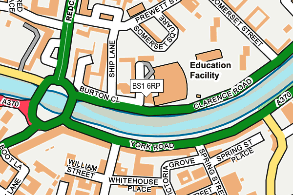 BS1 6RP map - OS OpenMap – Local (Ordnance Survey) BS1 6RP map - OS OpenMap – Local (Ordnance Survey)