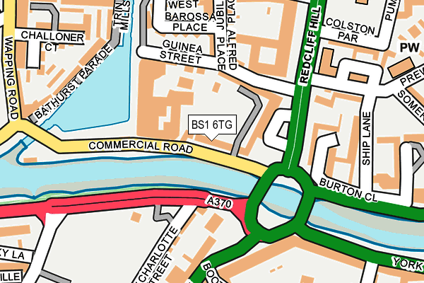BS1 6TG map - OS OpenMap – Local (Ordnance Survey) BS1 6TG map - OS OpenMap – Local (Ordnance Survey)