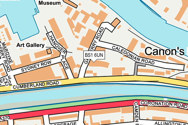 BS1 6UN map - OS OpenMap – Local (Ordnance Survey) BS1 6UN map - OS OpenMap – Local (Ordnance Survey)