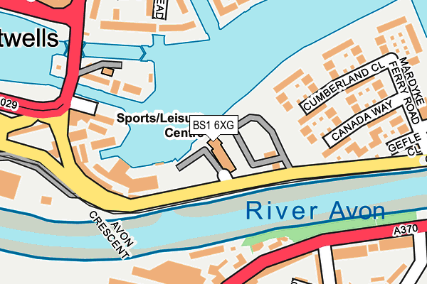 BS1 6XG map - OS OpenMap – Local (Ordnance Survey)
