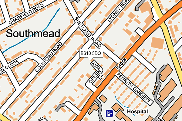 BS10 5DQ map - OS OpenMap – Local (Ordnance Survey)