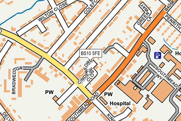 BS10 5FE map - OS OpenMap – Local (Ordnance Survey) BS10 5FE map - OS OpenMap – Local (Ordnance Survey)
